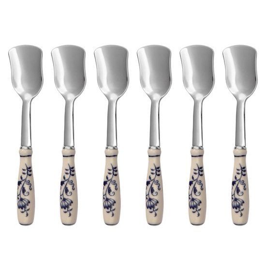 Ice cream spoon 14 cm set for 6 pers., Original Blue Onion Pattern