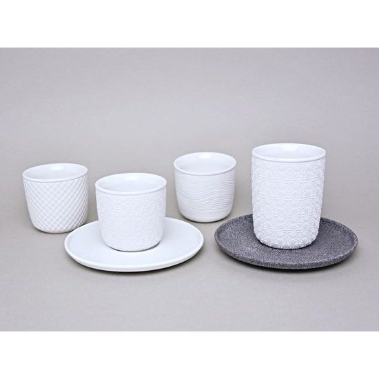 Podšálek 16 cm k šálkům 180ml a 250 ml, Granit raw, Benedikt