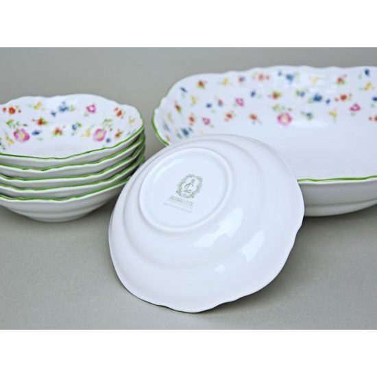 Kompotová sada pro 6 osob, Thun 1794, karlovarský porcelán, BERNADOTTE 7570a57