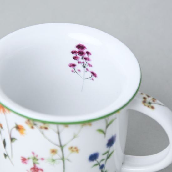 Hrnek Tina Fantazie, Drobné luční květy, 100 ml mini, Český porcelán a.s.