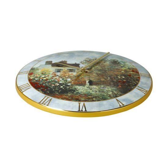 Wall clock Claude Monet - The Artists House, 31 / 31 / 5 cm, Porcelain, Goebel