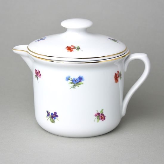 Hrnek vařák s hubičkou velký a víčkem 900 ml, rakouská házenka, Český porcelán a.s.