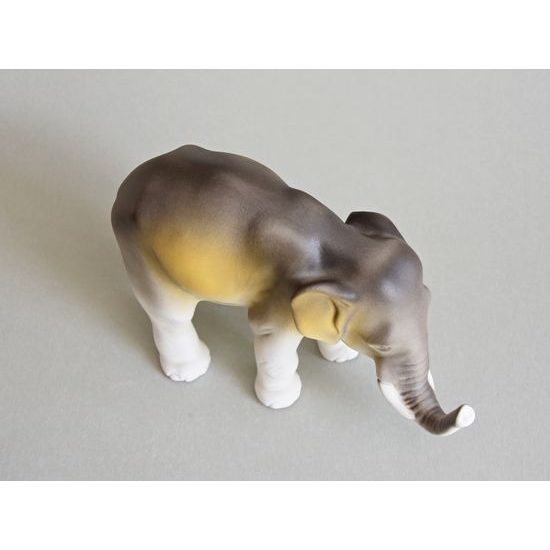 Elephant 20,5 x 7 x 12,5 cm, Porcelain Figures Duchcov