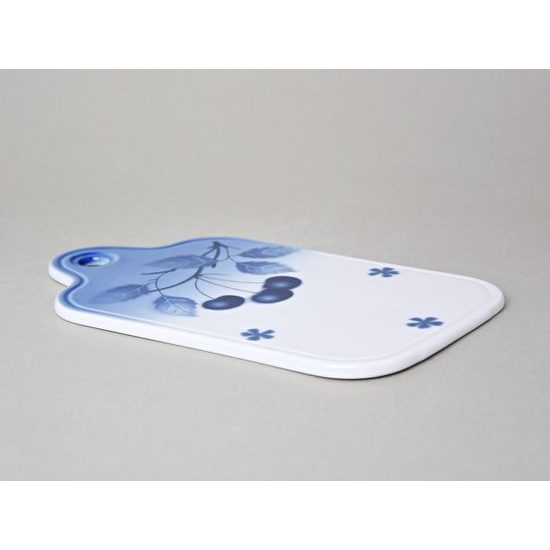 Breadboard, Thun 1794 Carlsbad porcelain, BLUE CHERRY