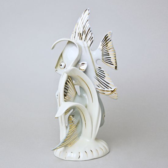 RYBY Skaláry 15,5 x 9,5 x 25,5 cm, Luxor, Porcelánové figurky Duchcov