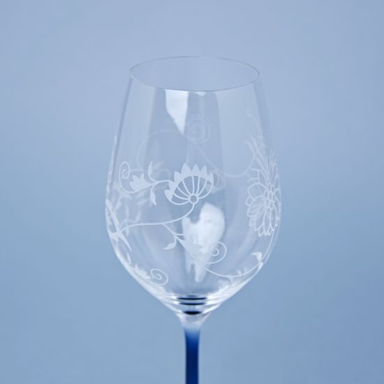 Celebration - Set of 6 Cut Wine Glasses 360 ml, Onion Pattern