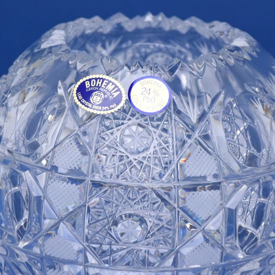 Váza koule 13 cm, brus Maia, Bohemia Crystal