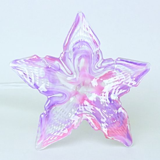 Flower with stem (purple) 62 cm, 1 pc., Pačinek GLASS