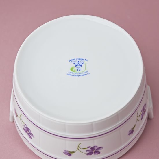 Tub round 15 x 8 cm, Violet, Cesky porcelan a.s.