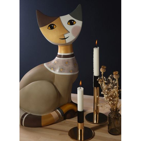 Cat Stella 33 / 22 / 50cm, biscuit china, Cats Goebel R. Wachtmeister