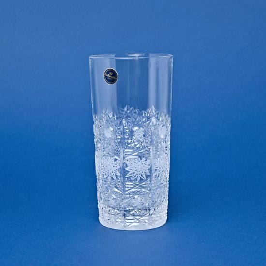 Glass Laura for water / long drink, 350 ml, Cut 500PK in decor, Crystal Bohemia