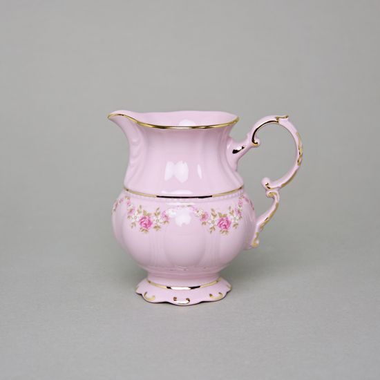 Mlékovka 200 ml, dekor 158, Leander, růžový porcelán