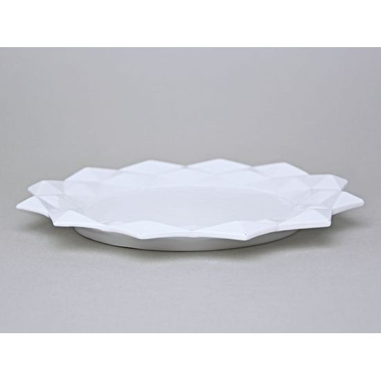 Plate Dinner 26,5 cm, Diamond white, Goldfinger Porcelain