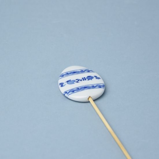 Easter decoration - Egg 5,5 x 3,9 cm, Original Blue Onion Pattern