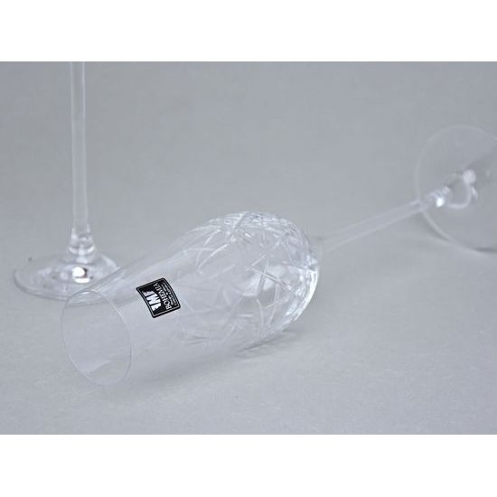 Champagne Glass Graffiti, 230 ml, FMF Bohemia, Bohemia Crystalite