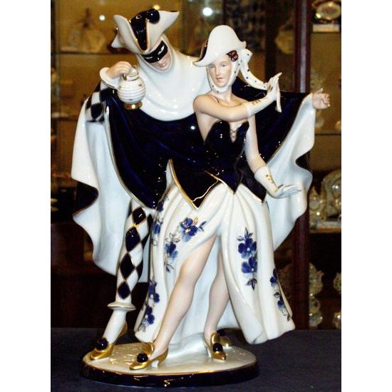 Carnival 33 x 21 x 50 cm, Isis, Porcelain Figures Duchcov