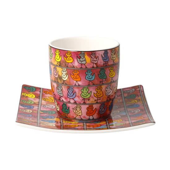 Demitasse We are the Birds 100ml, fine bone china, J. Rizzi, Goebel