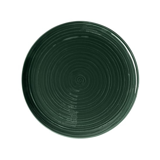 Terra MOSS GREEN: Plate club / bowl flat round 31 cm, Seltmann porcelain