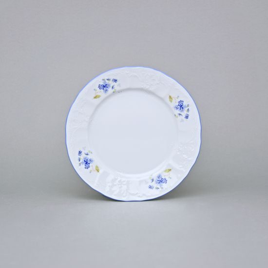 Talíř dezertní 17 cm, Thun 1794, karlovarský porcelán, BERNADOTTE pomněnka