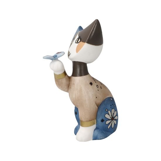 Cat Ilaria 6 / 4 / 8cm, biscuit china, Cats Goebel R. Wachtmeister