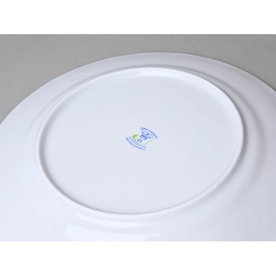 Talíř mělký 26 cm, zlatý Cibulák, Český porcelán z Dubí