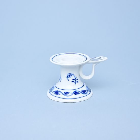 Candle holder with handle 1991 6,5 cm, Original Blue Onion Pattern, QII