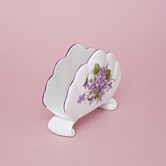 Napkin holder 10 cm, Violet, Cesky porcelan a.s.