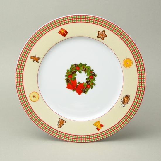 Christmas porcelain: Plate dining 26 cm Nina, Thun 1794