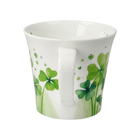 Coffee / tea mug 350 ml Fiore Happiness, 13,5 / 10,5 / 9,5 cm, fine bone china, Goebel