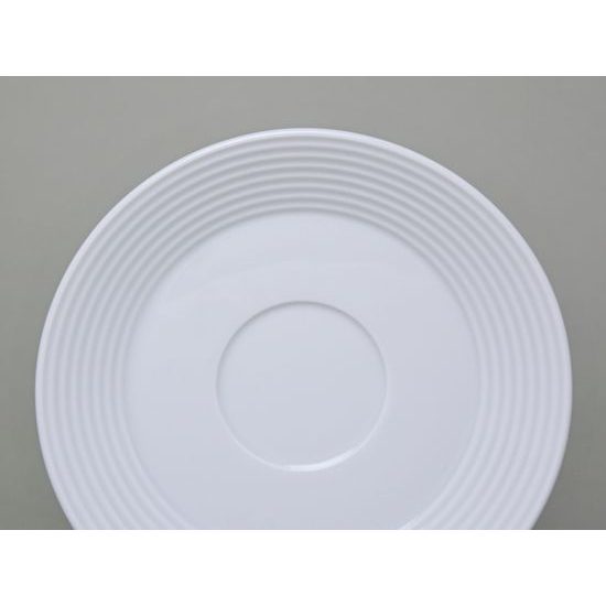 Saucer 135 mm, Lea white, Thun 1794 Carlsbad porcelain