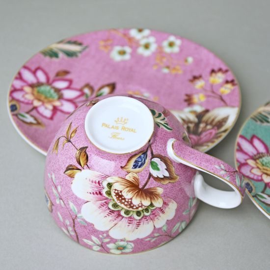 Sada 2 šálků 230 ml a podšálků na čaj, Fleurs, Lamart: Palais Royal