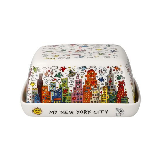 Butter dish My New York City 14 / 11,5 / 6cm, fine bone china, J. Rizzi, Goebel