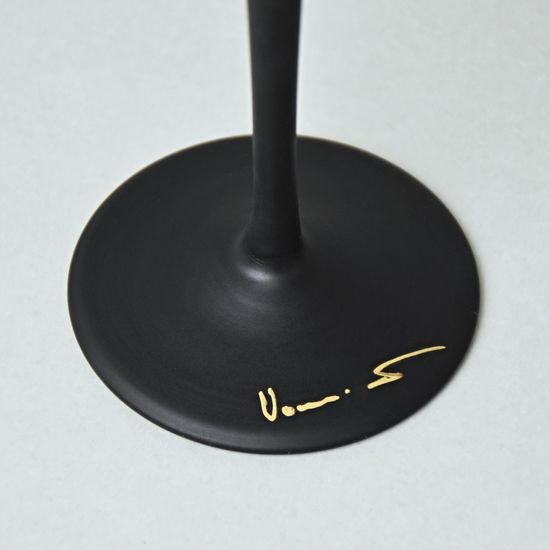 Studio Miracle: Sklenice na šampaňské 2ks, Třpyt, 180 ml, ruční dekorace Vlasta Voborníková