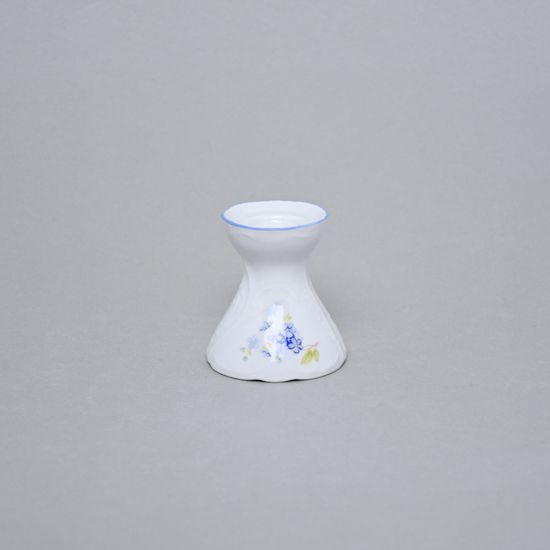 Candleholder 6,5 cm, Thun 1794 Carlsbad porcelain, BERNADOTTE Forget-me-not-flower