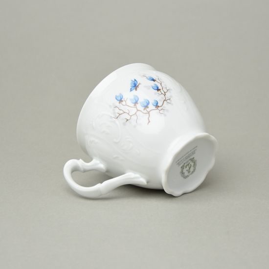 Šálek 220 ml + podšálek 15,5 cm, Thun 1794, karlovarský porcelán, BERNADOTTE motýli