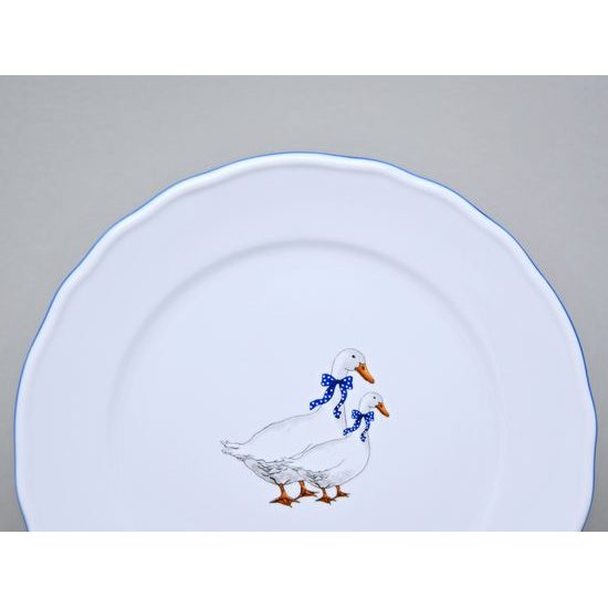 Plate dining 26 cm (one goose), Cesky porcelan a.s., Goose