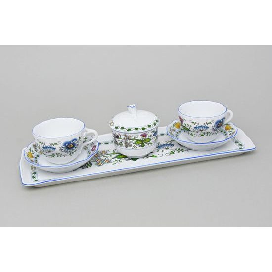 Friendly Coffee set for 2 pers., COLOURED ONION PATTERN