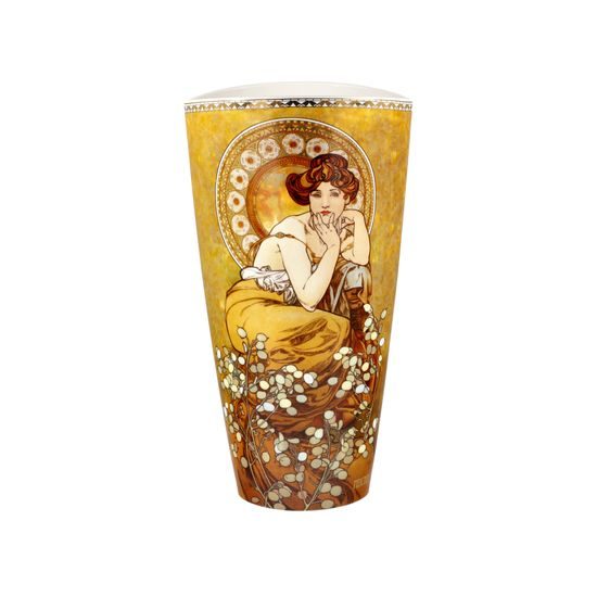 Vase Topaz, 15 / 11 / 28 cm, porcelain, A. Mucha, Goebel