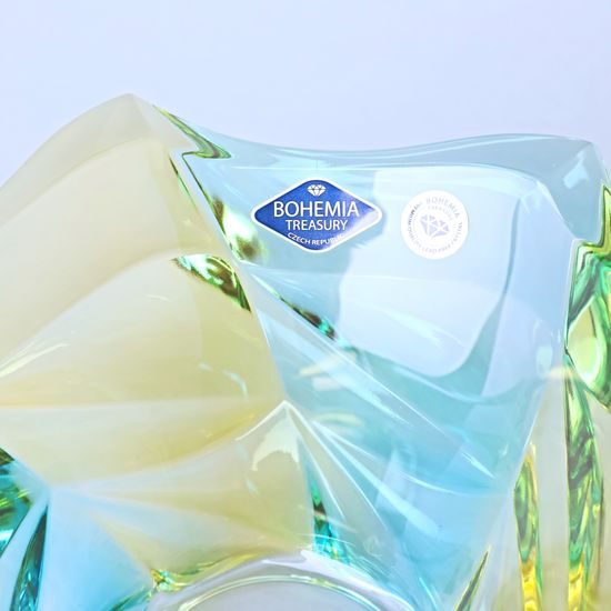 Křišťálová mísa FLAMENCO Lemon 20,5 cm, Bohemia Treasury
