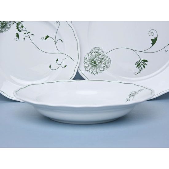 Talířová sada pro 6 osob, ECO zelený cibulák, Český porcelán a.s.