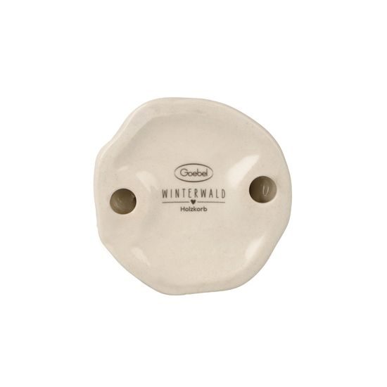 Figurka Košík s dřívím 5 / 5 / 4,5 cm, kamenina, Goebel