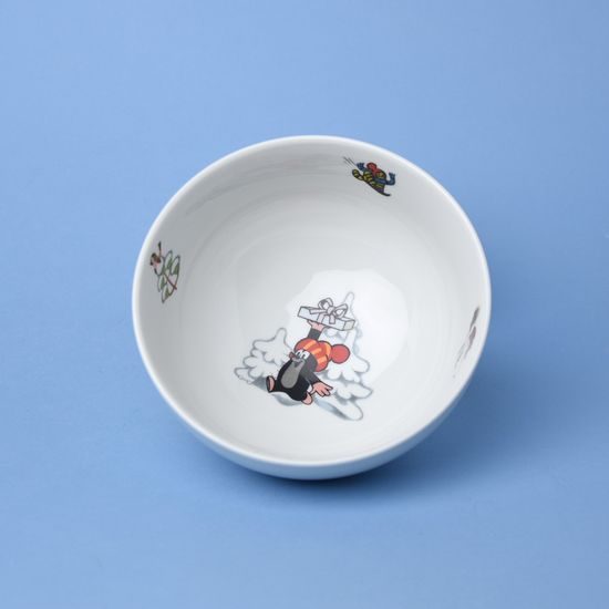 Miska Vital 145 mm s Krtečkem a zasněženým vánočním stromkem, Thun 1794, karlovarský porcelán