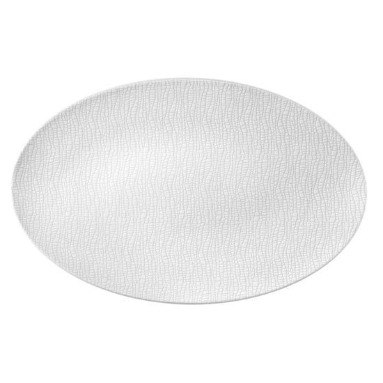 Bowl dish oval flat 40x26 cm, Luxury White 25676, Seltmann Porcelain