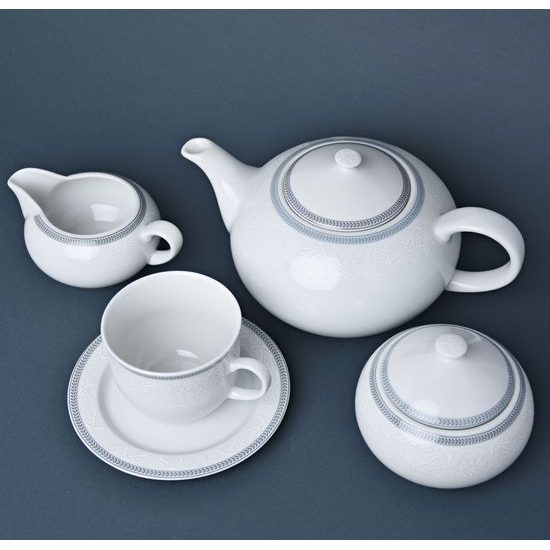 Tea set for 6 persons, Thun 1794 Carlsbad porcelain, OPAL 80446