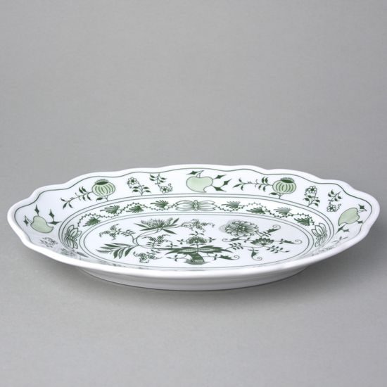 Oval dish 28 cm, Green Onion Pattern, Cesky porcelan a.s.