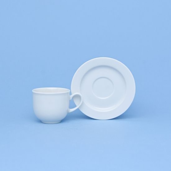 Cup 110 ml + saucer 110 mm, Opal white, Thun 1794