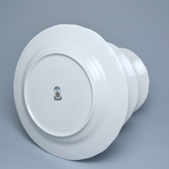 Etažer třídílný - náhradní spodní talíř - největší - s dirkou, Cibulák, originální z Dubí