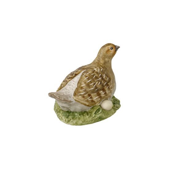 Figurka koroptev 11 / 6,5 / 6,5 cm, biskvitový porcelán, pták roku 2026, Goebel