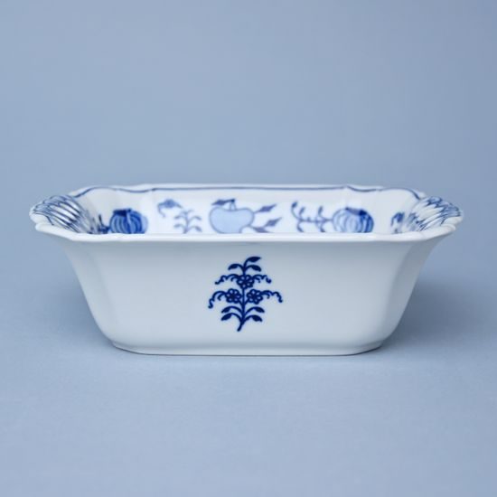Pierced rectangular dish 19 cm, Original Blue Onion Pattern