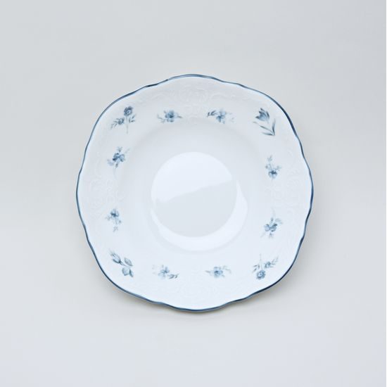 Bowl 19 cm, Thun 1794 Carlsbad porcelain, BERNADOTTE blue flower
